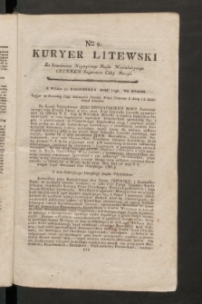 Kuryer Litewski. 1797/1798, nr 9