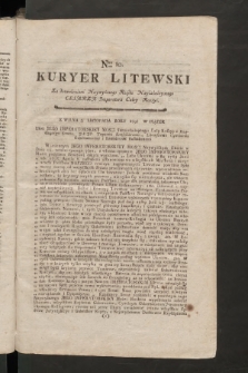 Kuryer Litewski. 1797/1798, nr 10