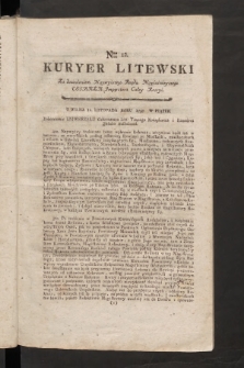 Kuryer Litewski. 1797/1798, nr 12