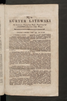 Kuryer Litewski. 1797/1798, nr 19
