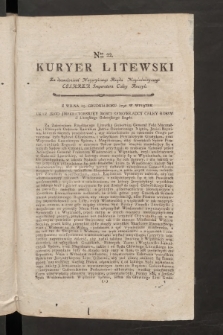 Kuryer Litewski. 1797/1798, nr 22