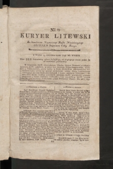 Kuryer Litewski. 1797/1798, nr 23