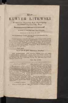 Kuryer Litewski. 1797/1798, nr 30