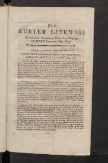 Kuryer Litewski. 1797/1798, nr 32