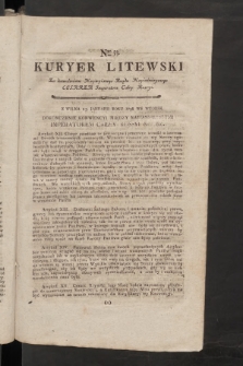 Kuryer Litewski. 1797/1798, nr 33