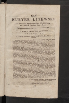 Kuryer Litewski. 1797/1798, nr 34