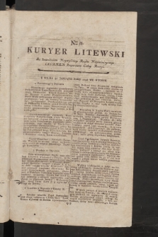 Kuryer Litewski. 1797/1798, nr 35