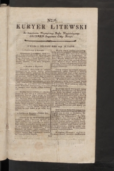 Kuryer Litewski. 1797/1798, nr 36