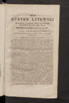 Kuryer Litewski. 1797/1798, nr 38