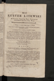 Kuryer Litewski. 1797/1798, nr 48