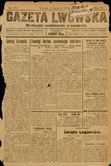 Gazeta Lwowska. 1923, nr 177