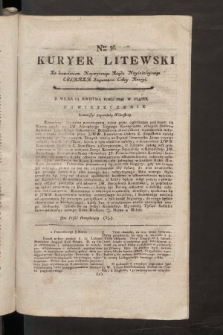 Kuryer Litewski. 1797/1798, nr 56