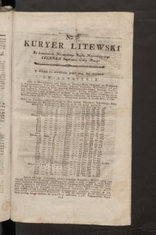 Kuryer Litewski. 1797/1798, nr 57