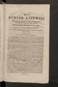 Kuryer Litewski. 1797/1798, nr 60