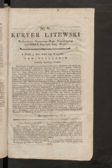 Kuryer Litewski. 1797/1798, nr 62