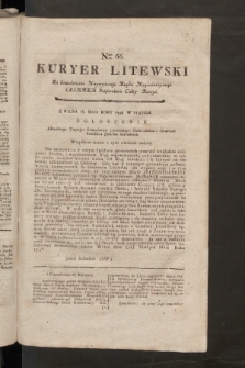 Kuryer Litewski. 1797/1798, nr 66