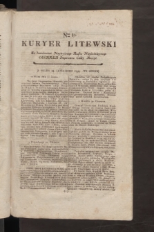 Kuryer Litewski. 1797/1798, nr 83