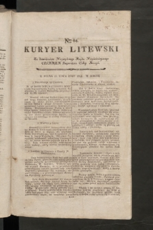 Kuryer Litewski. 1797/1798, nr 84