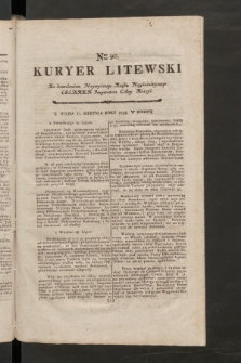 Kuryer Litewski. 1797/1798, nr 90
