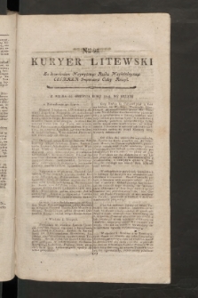 Kuryer Litewski. 1797/1798, nr 93