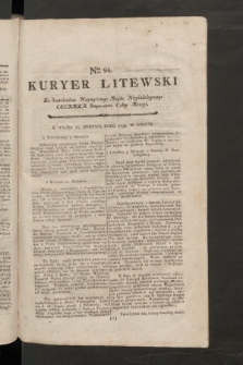 Kuryer Litewski. 1797/1798, nr 94