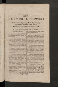 Kuryer Litewski. 1797/1798, nr 95