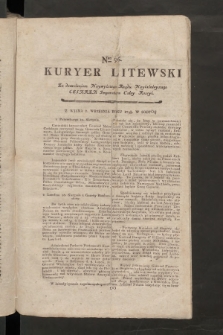 Kuryer Litewski. 1797/1798, nr 96