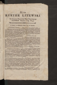 Kuryer Litewski. 1797/1798, nr 104