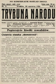 Trybuna Narodu. 1926, nr 003a