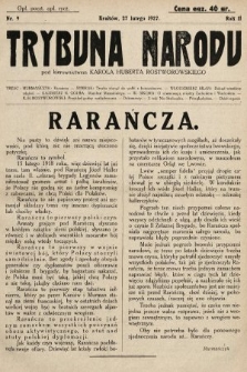 Trybuna Narodu. 1927, nr 9