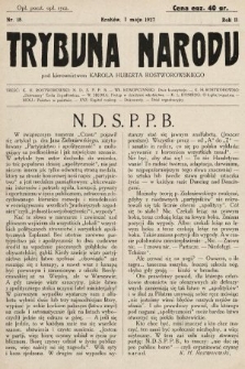 Trybuna Narodu. 1927, nr 18
