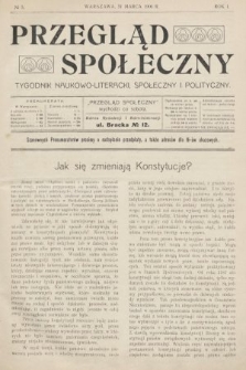 Przegląd Społeczny : tygodnik naukowo-literacki, społeczny i polityczny. 1906, nr 3