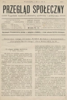 Przegląd Społeczny : tygodnik naukowo-literacki, społeczny i polityczny. 1906, nr 8