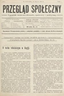 Przegląd Społeczny : tygodnik naukowo-literacki, społeczny i polityczny. 1906, nr 9