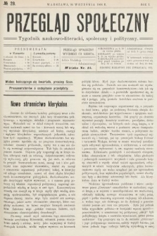 Przegląd Społeczny : tygodnik naukowo-literacki, społeczny i polityczny. 1906, nr 28