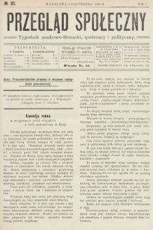 Przegląd Społeczny : tygodnik naukowo-literacki, społeczny i polityczny. 1906, nr 30