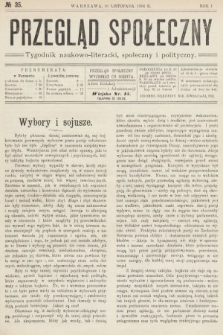 Przegląd Społeczny : tygodnik naukowo-literacki, społeczny i polityczny. 1906, nr 35