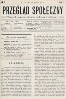 Przegląd Społeczny : tygodnik naukowo-literacki, społeczny i polityczny. 1907, nr 8