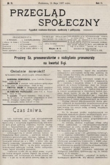 Przegląd Społeczny : tygodnik naukowo-literacki, społeczny i polityczny. 1907, nr 21