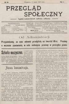 Przegląd Społeczny : tygodnik naukowo-literacki, społeczny i polityczny. 1907, nr 28