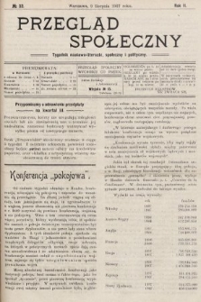 Przegląd Społeczny : tygodnik naukowo-literacki, społeczny i polityczny. 1907, nr 32