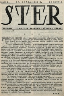 Ster : tygodnik poświęcony sprawom państwa i narodu. 1926, nr 1