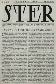 Ster : tygodnik poświęcony sprawom państwa i narodu. 1926, nr 2