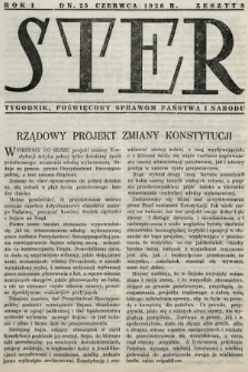 Ster : tygodnik poświęcony sprawom państwa i narodu. 1926, nr 8