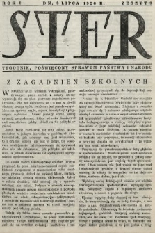 Ster : tygodnik poświęcony sprawom państwa i narodu. 1926, nr 9
