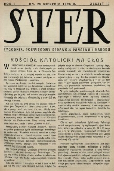Ster : tygodnik poświęcony sprawom państwa i narodu. 1926, nr 17