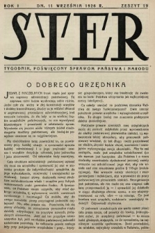 Ster : tygodnik poświęcony sprawom państwa i narodu. 1926, nr 19
