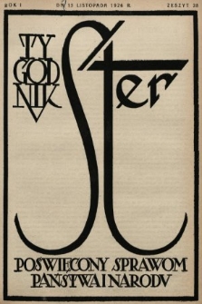 Ster : tygodnik poświęcony sprawom państwa i narodu. 1926, nr 28