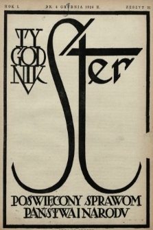 Ster : tygodnik poświęcony sprawom państwa i narodu. 1926, nr 31
