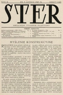 Ster : niezależny tygodnik polityczny. 1927, nr 6